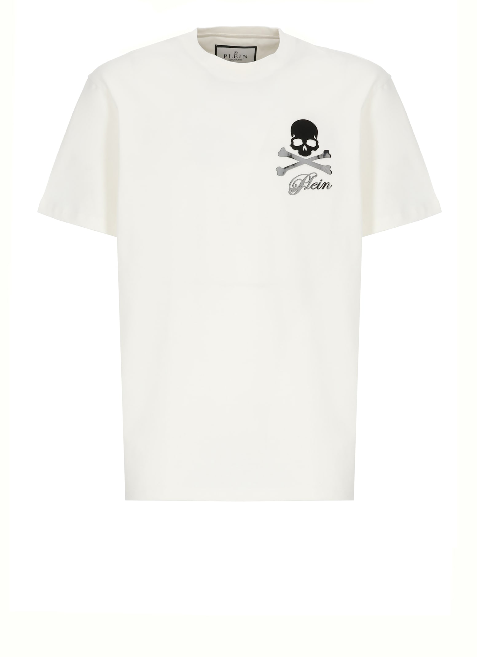 Philipp Plein Skull Bones-print T-shirt In White