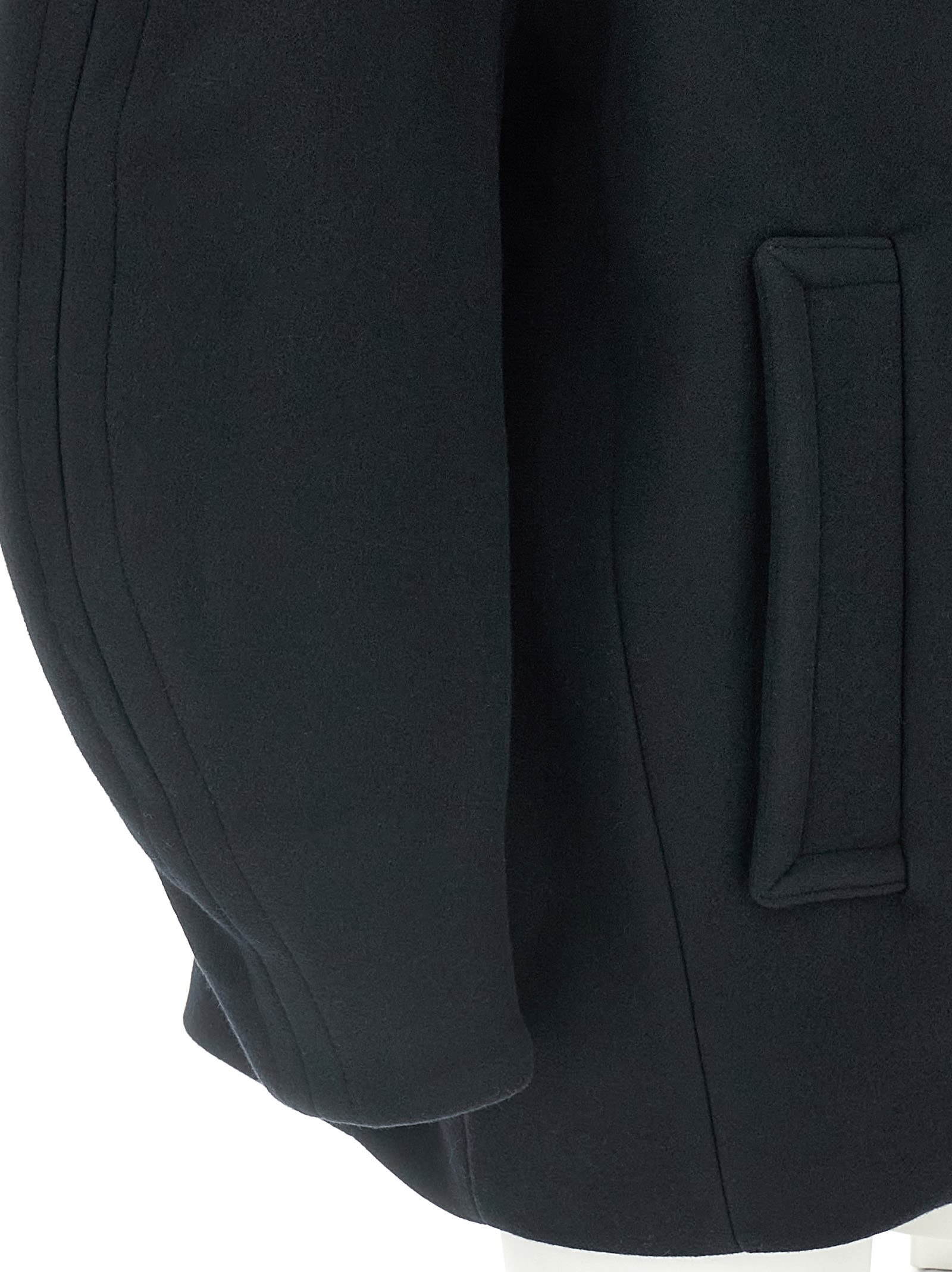 Jacquemus Double-breasted Coat Featuring Notched Lapels In Black
