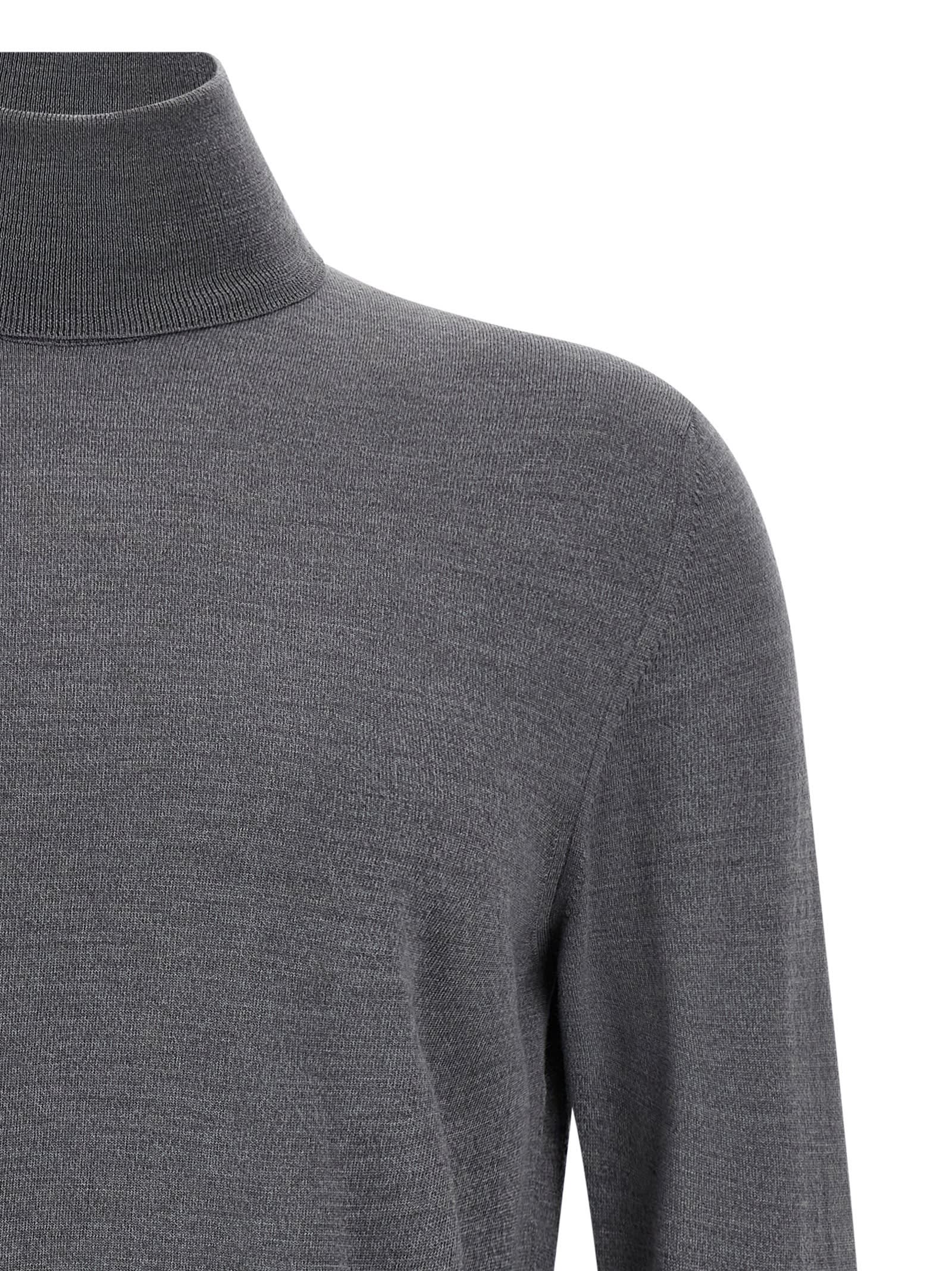 Zanone Lightweight Grey Flexwool Sweater In Gray