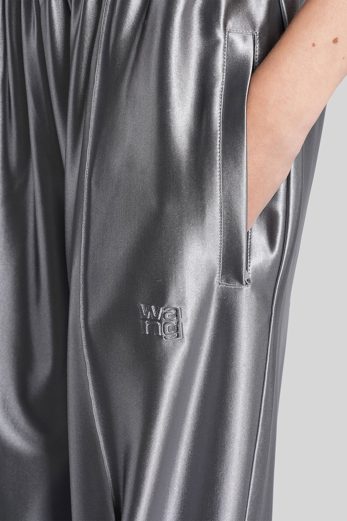 Alexander Wang Pants In Grey Polyester In Gray