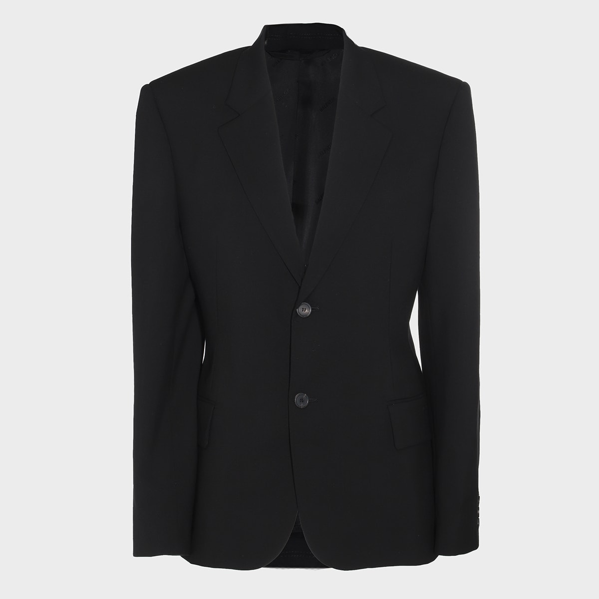 Shop Balenciaga Black Wool Casual Jacket