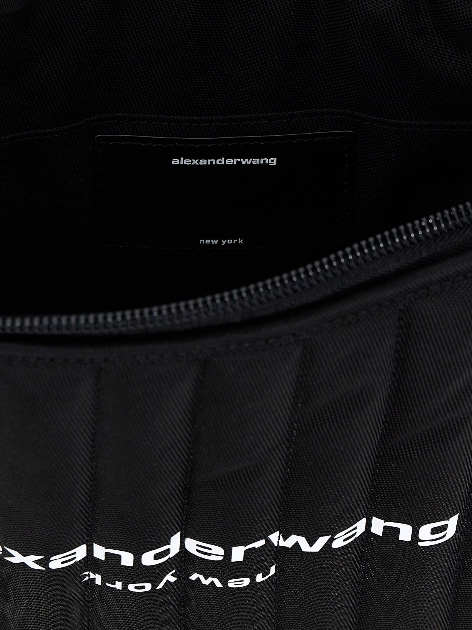 Shop Alexander Wang Elite Tech Shoulder Bag In Black