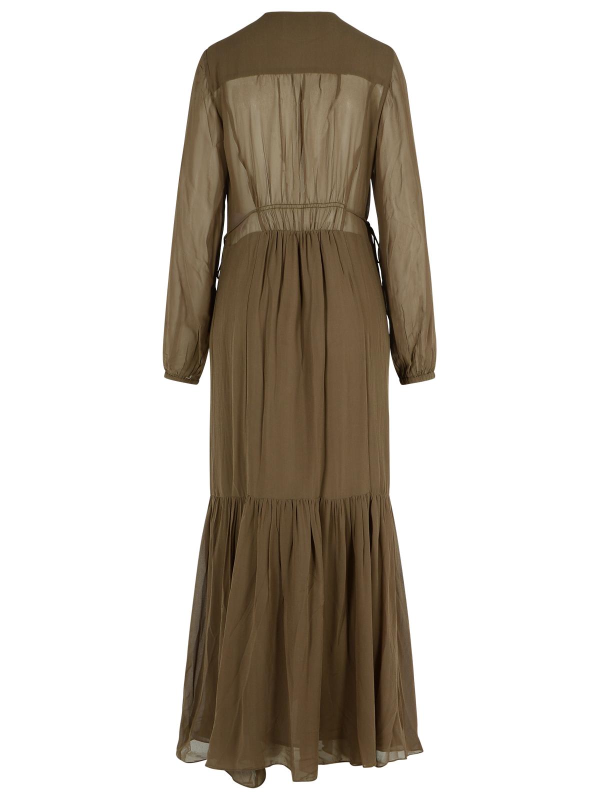 Isabel Marant Étoile Briane Khaki Viscose Dress In Green