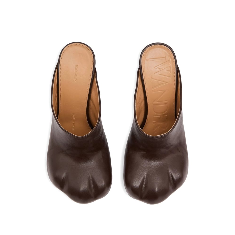 Jw Anderson Paw Heel Mule In Brown