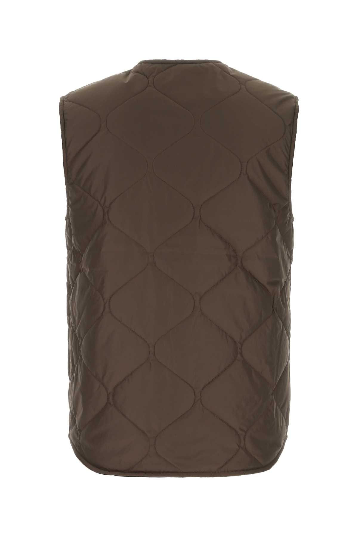 Shop Etudes Studio Chocolate Polyester Vest In Brown