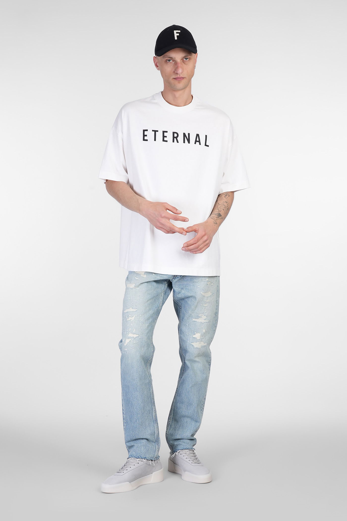 Shop Fear Of God Jeans In Blue Cotton
