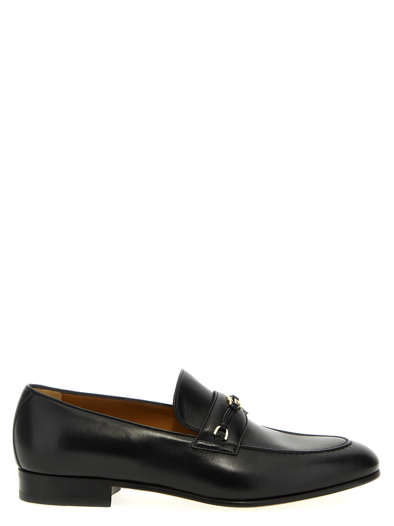 Shop Gucci Incrocio Gg Loafers In Black