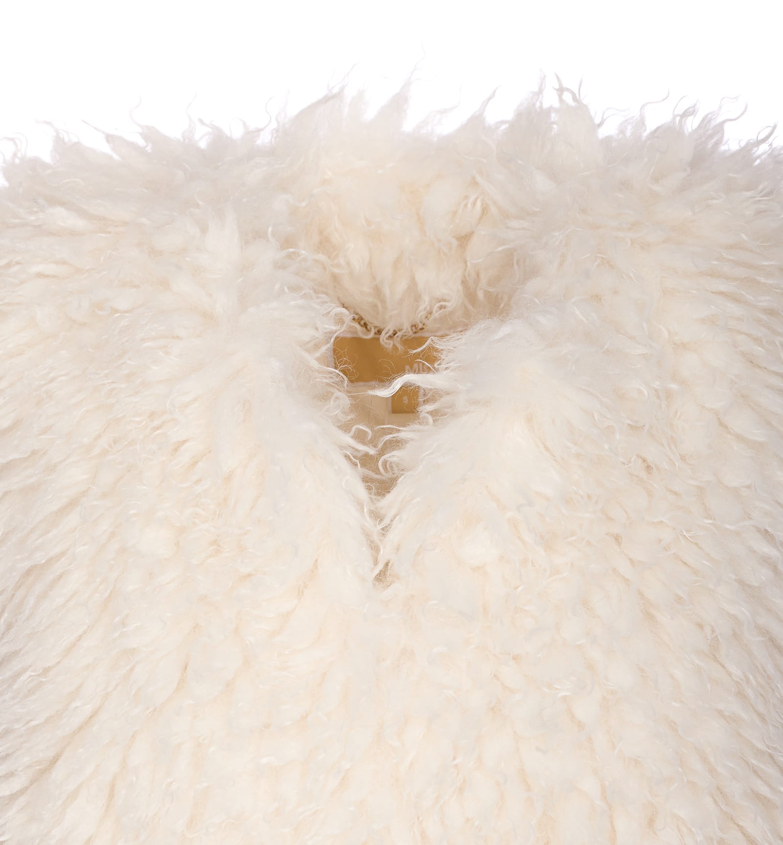 Michael Michael Kors White Faux Fur Vest In Neutral