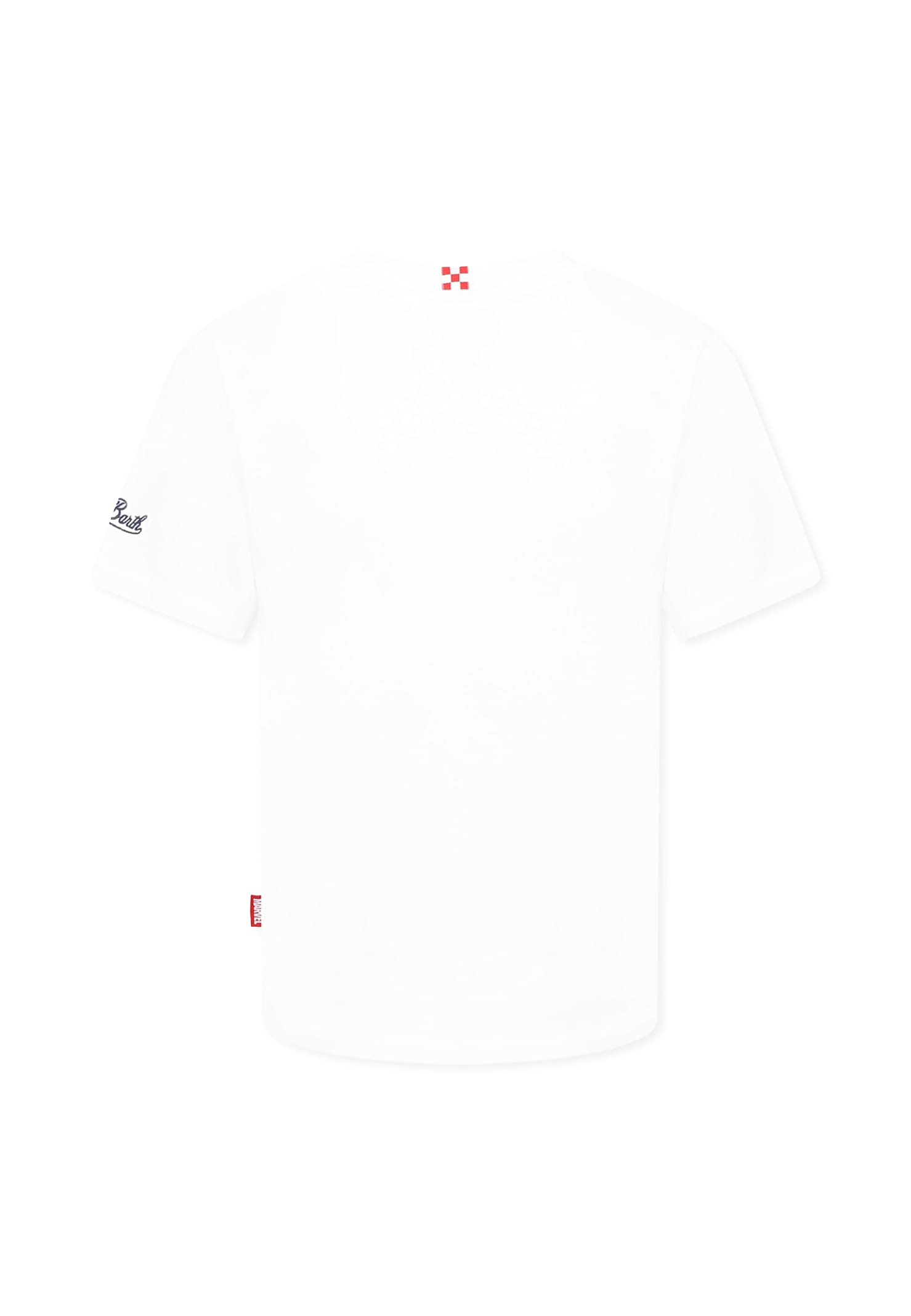 Mc2 Saint Barth White T-shirt For Boy With Superhero In White