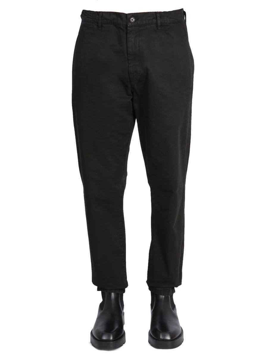 Shop Aspesi Pantaon Chino In Black