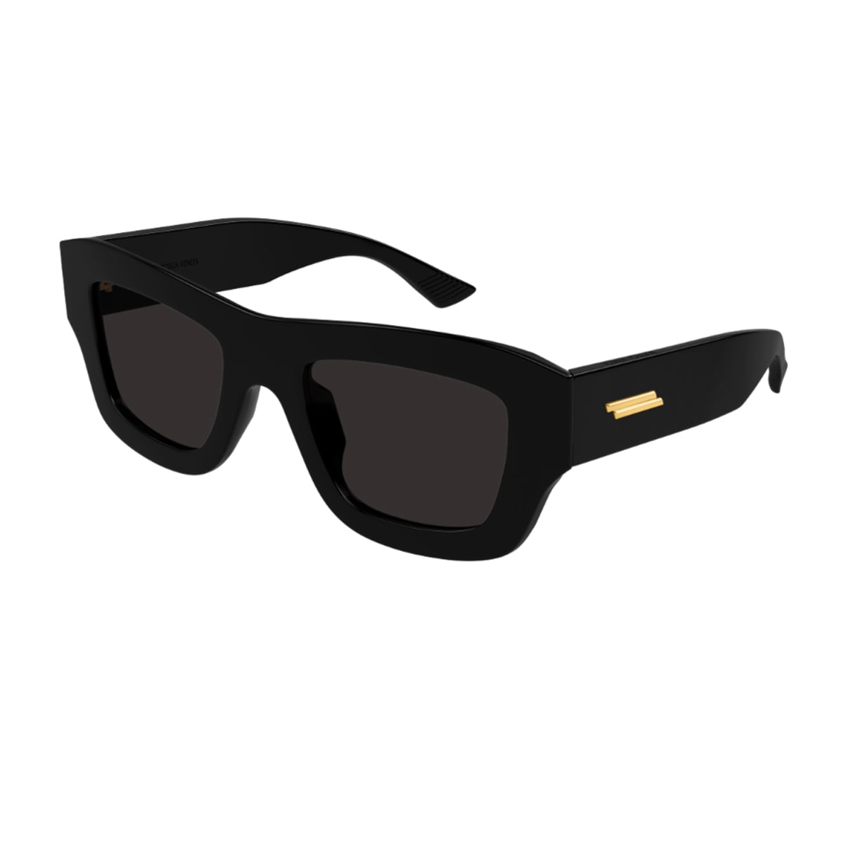 Bottega Veneta Bv1357s Linea Ribbon 001 Black Grey Sunglasses In Black