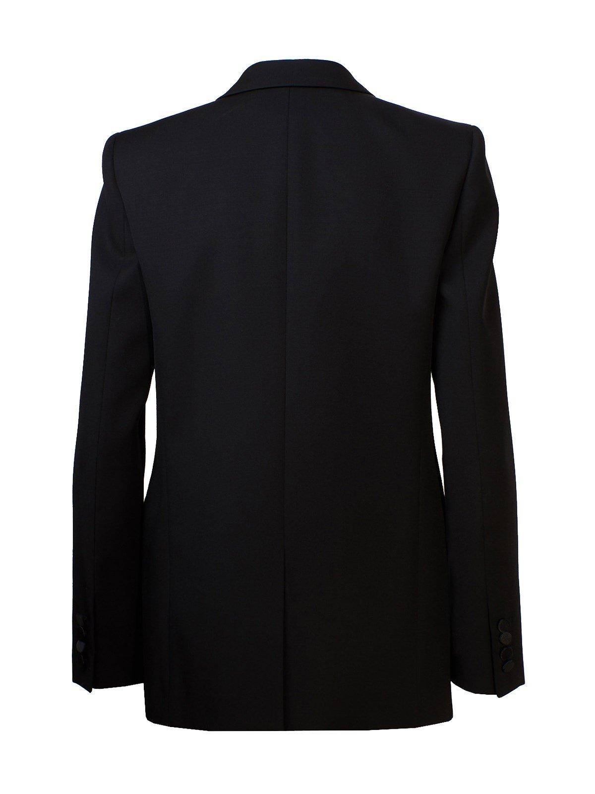Shop Saint Laurent Tube Tuxedo Jacket In Black