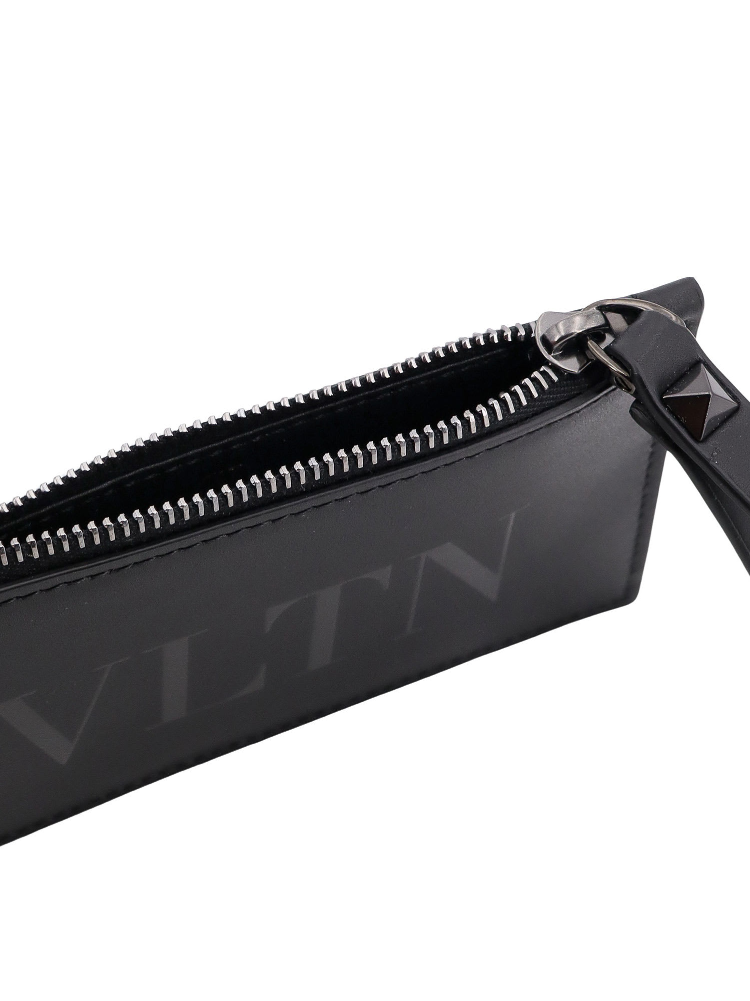 Shop Valentino Card Holder In Black