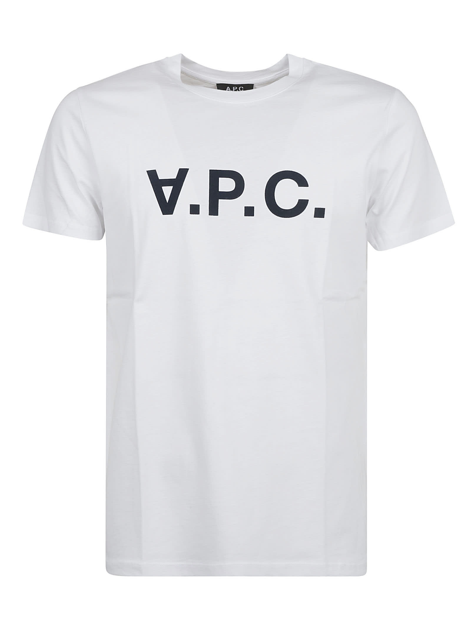 A. P.C. Round Neck Logo T-shirt