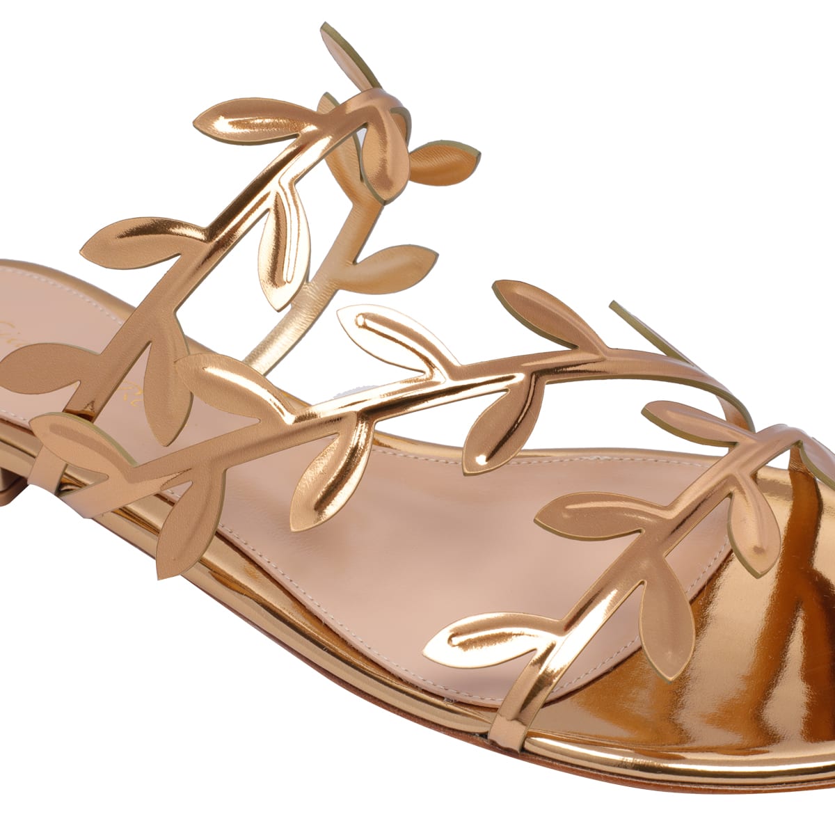 Shop Gianvito Rossi Flavia Sandals In Golden