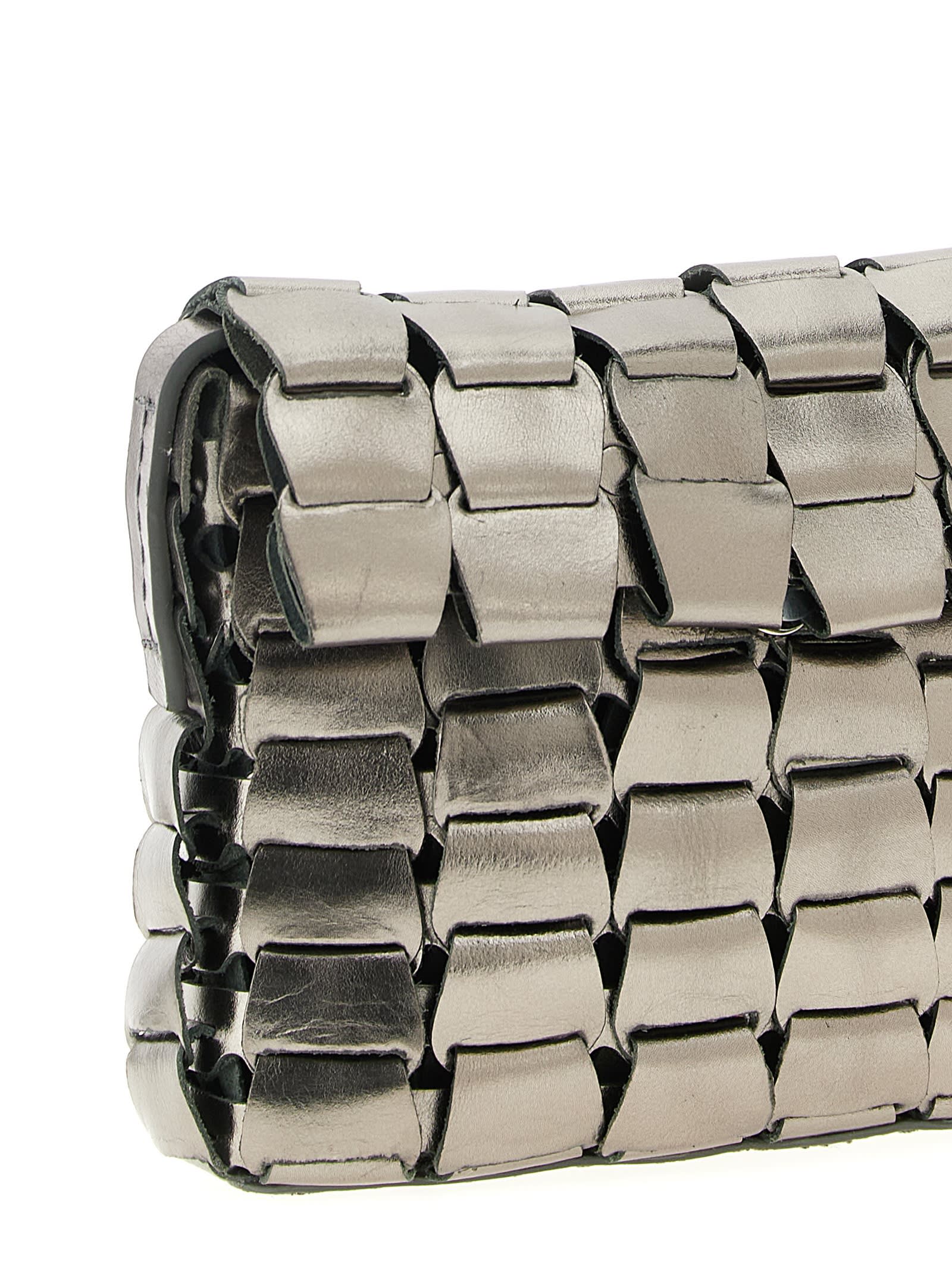 Dragon Diffusion Link Crossbody Bag In Silver