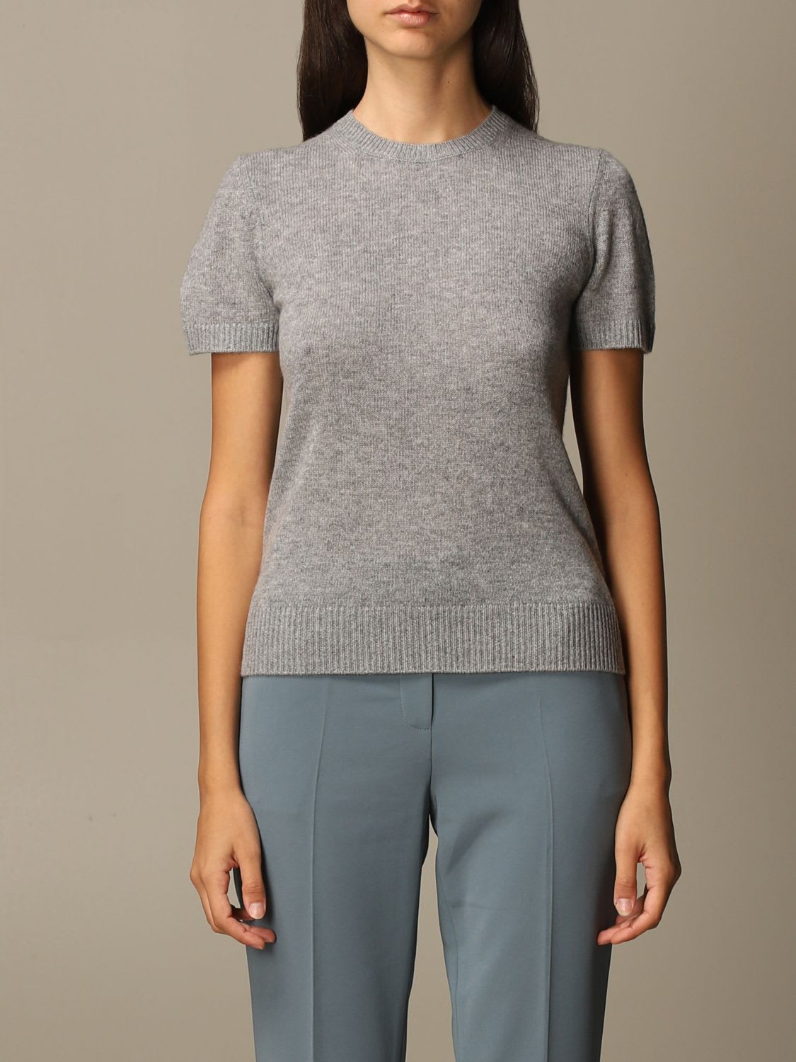 Theory Sweater Theory Cashmere Sweater With Short Sleeves