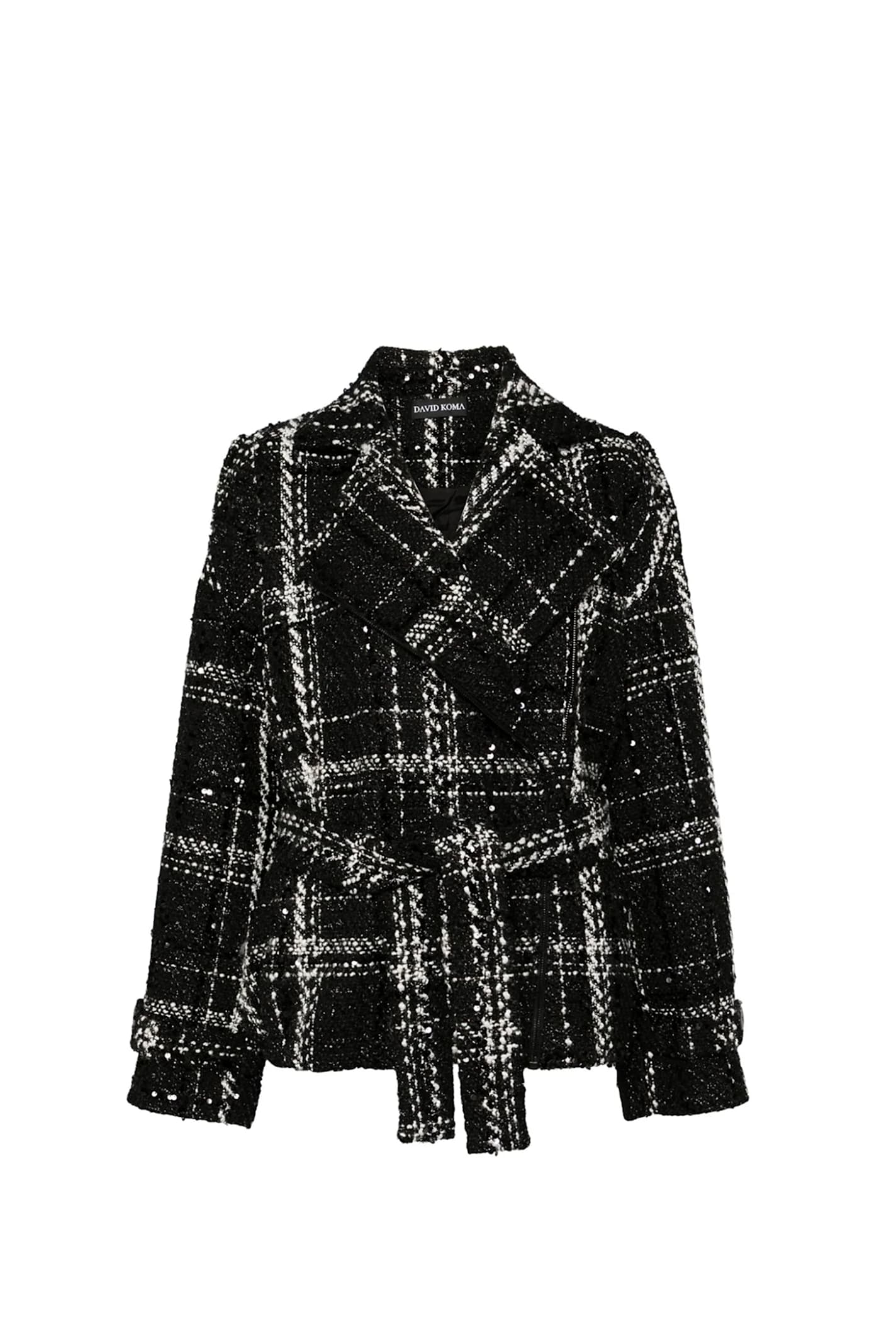 Shop David Koma Jacket In Black