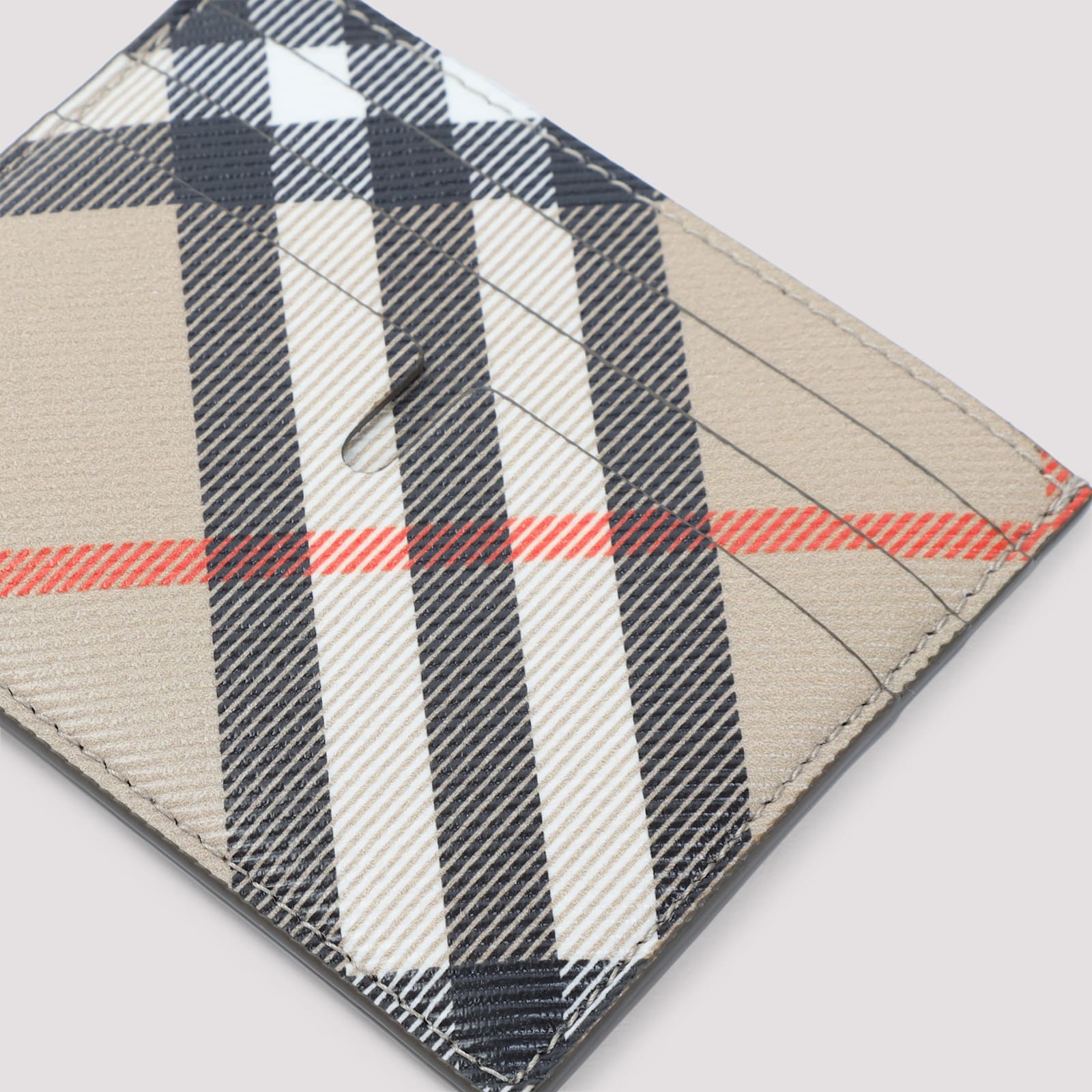 Burberry Tall Sandon Credit Card Case In Sand