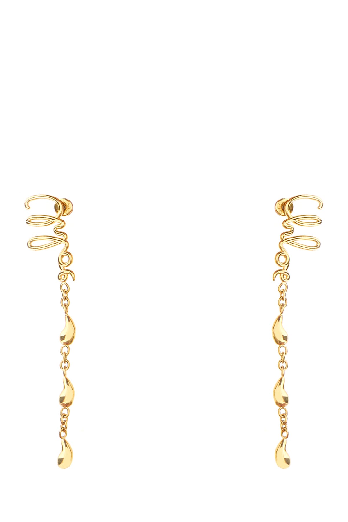 Chloé Golden Metal Earrings