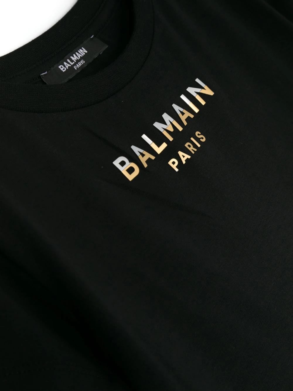 Shop Balmain T-shirt Con Logo In Black