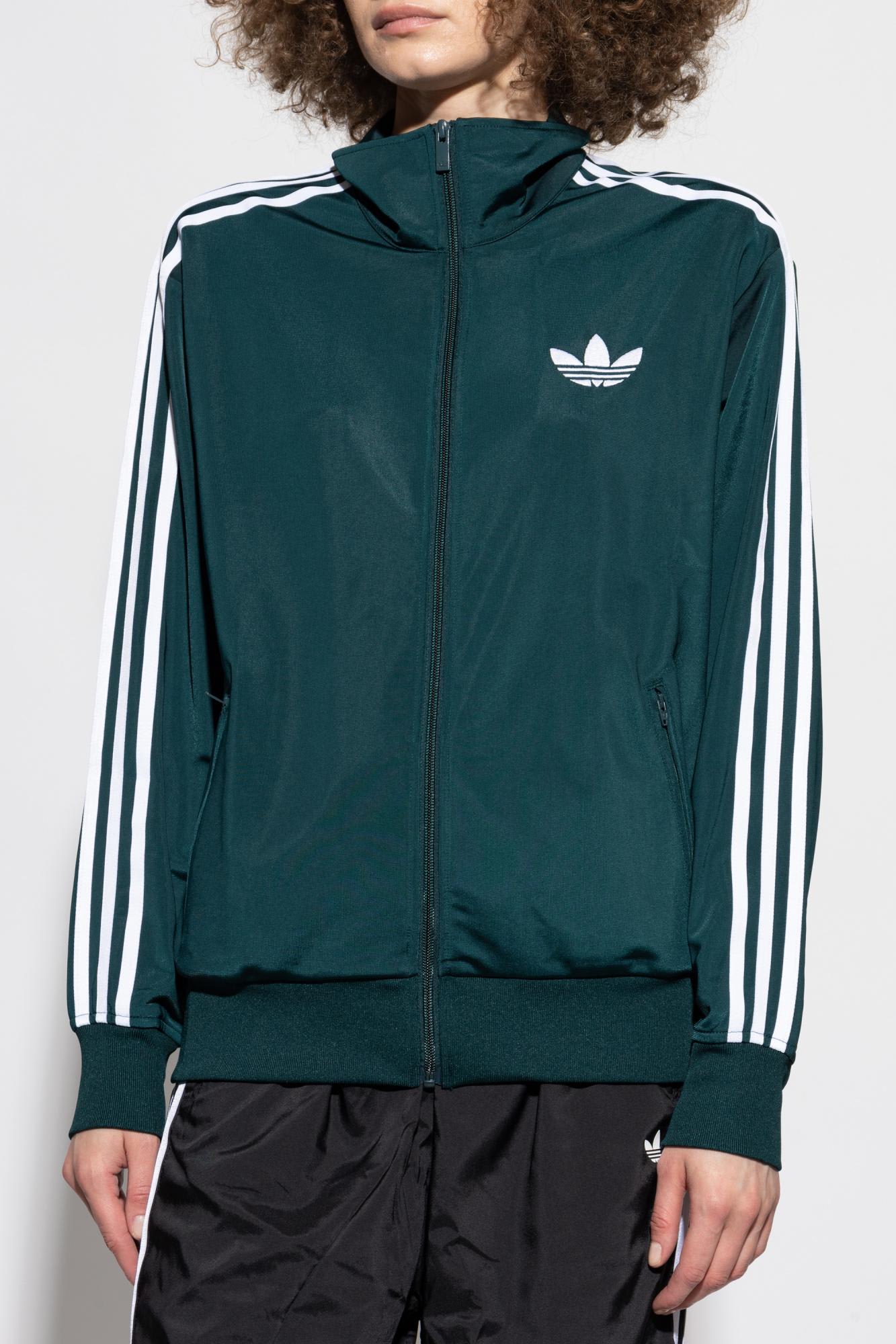 Adidas Originals Sweatshirt With A Stand-up Collar In Green