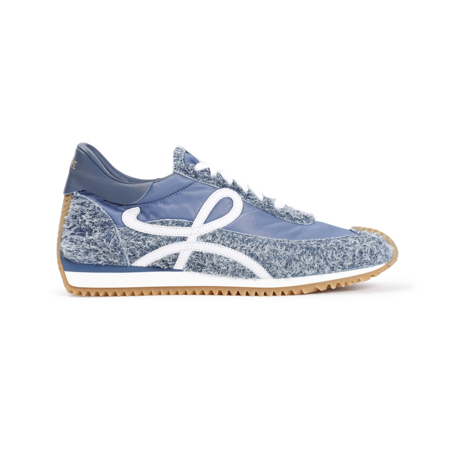 Shop Loewe Flow Runner Sneakers In Raw Denim