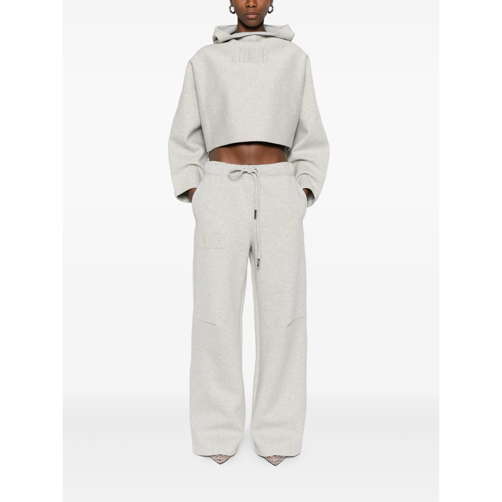 Jean Paul Gaultier Drawstring-cuffed Track Pants In Gray