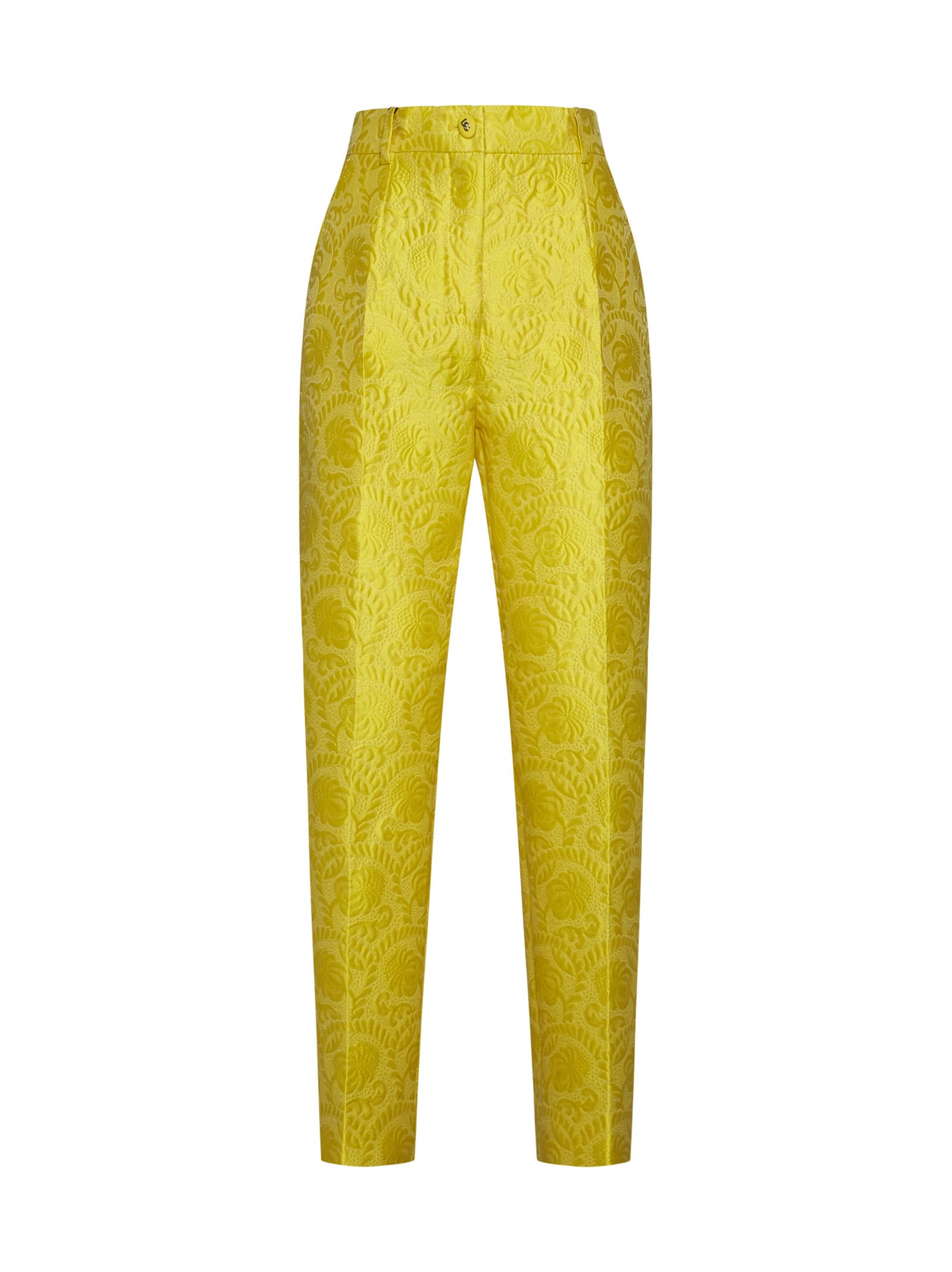 Shop Dolce & Gabbana Pants In Yellow