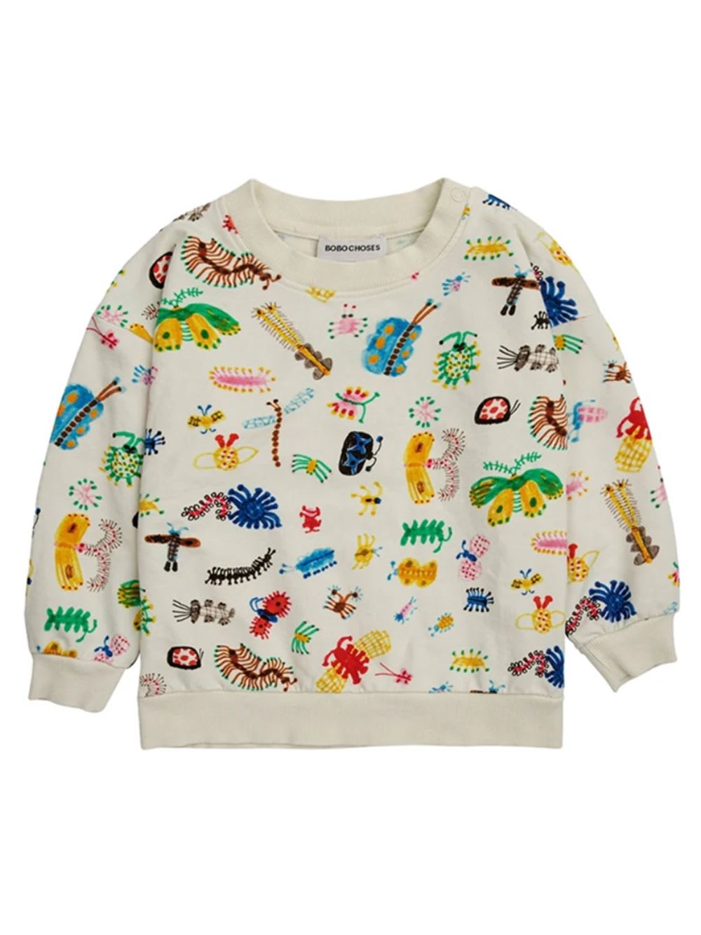 Shop Bobo Choses Baby Funny Insect All Over Sweatshirt In Off White