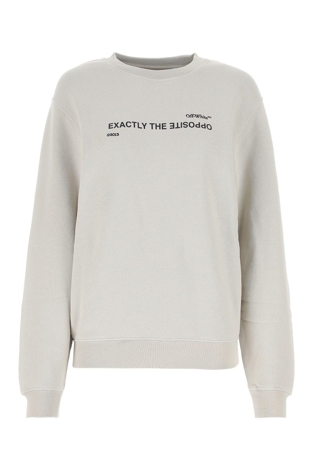 Off-White Sand Cotton Sweatshirt