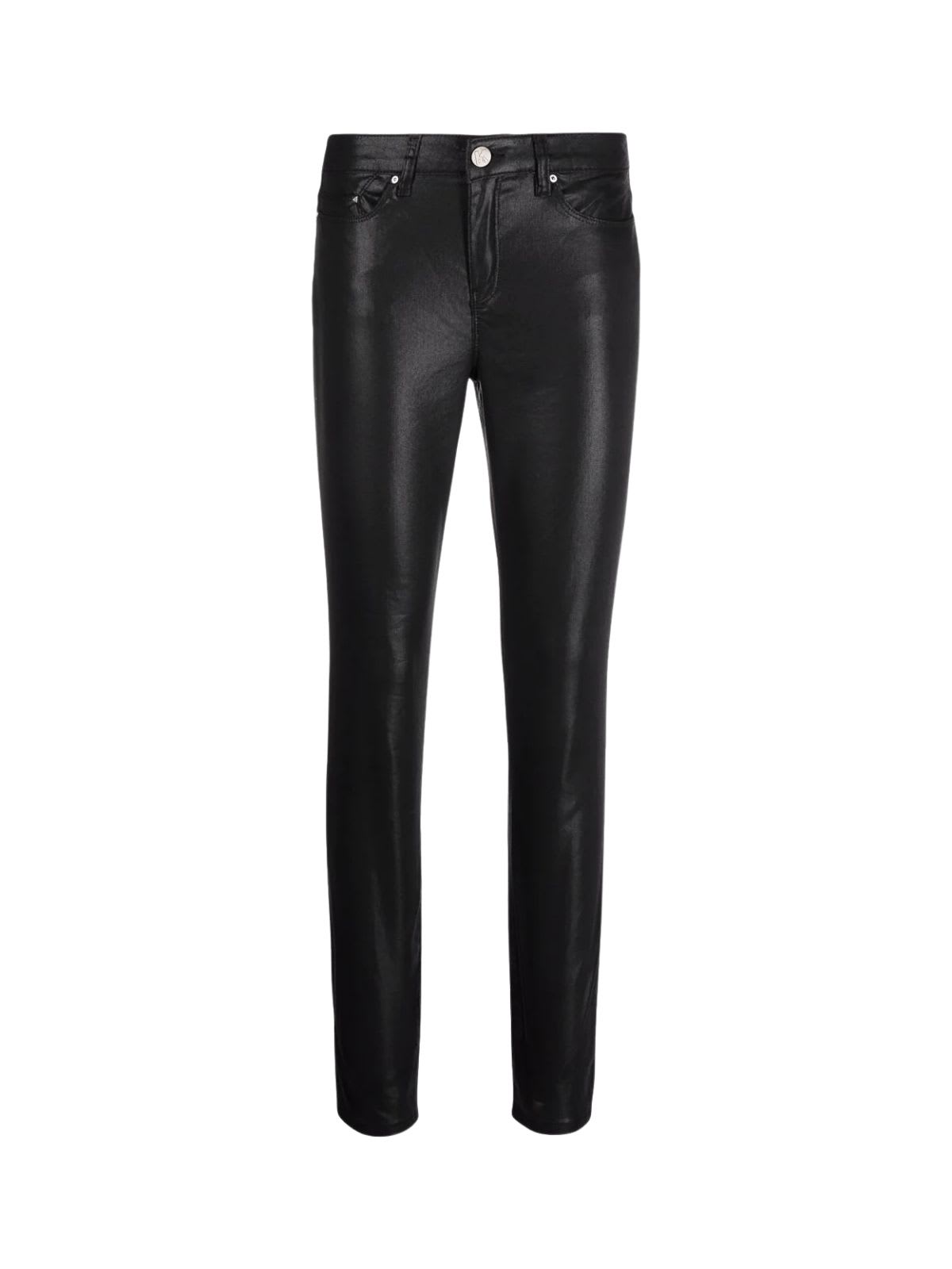 Karl Lagerfeld Skinny Metallic Denim Pants