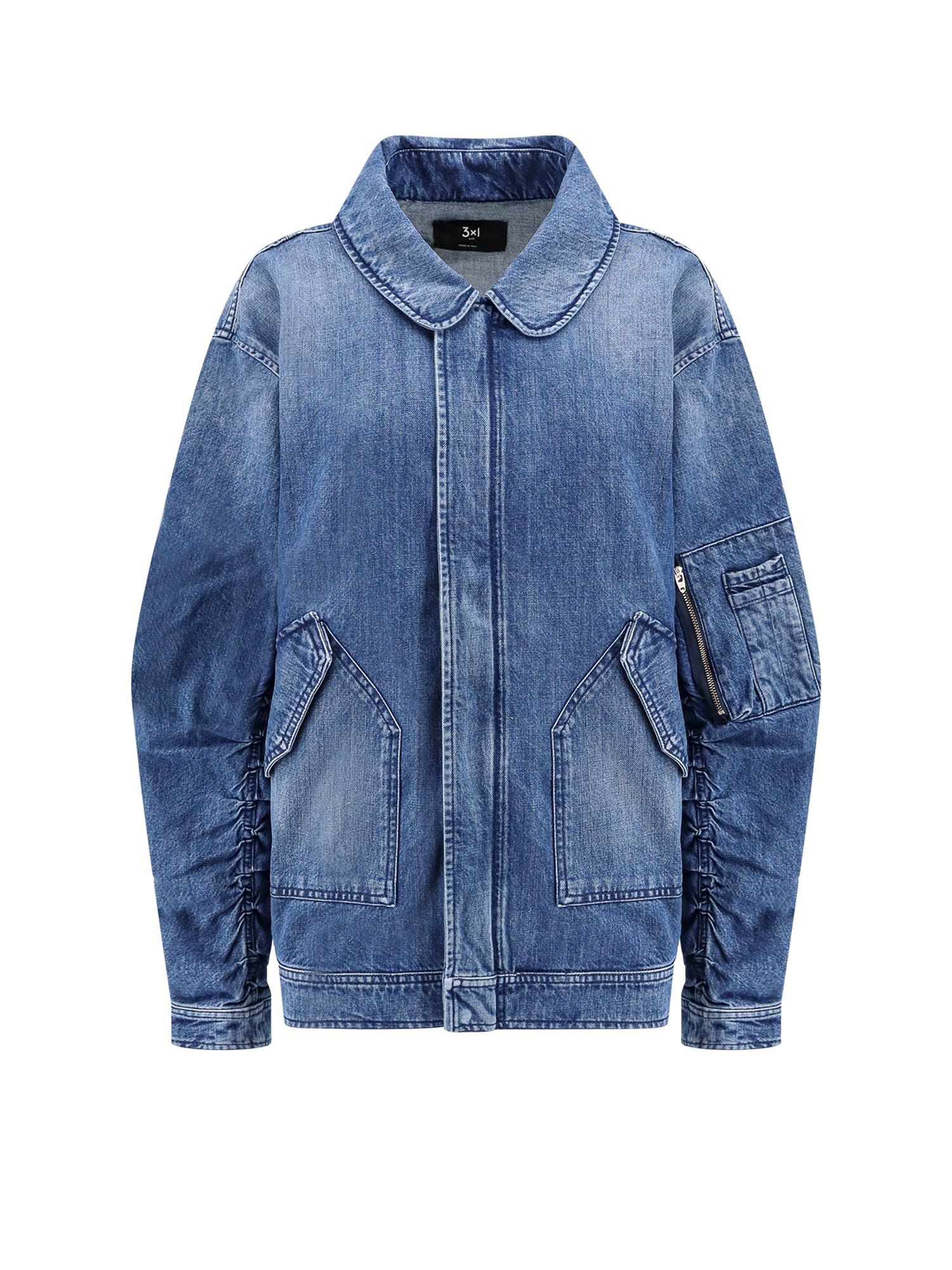 Shop 3x1 Jacket In Blue
