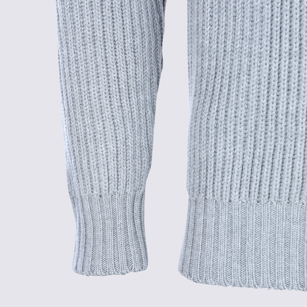 Eleventy Ribbed Texture Shawl Collar Long Sleeves In Gray