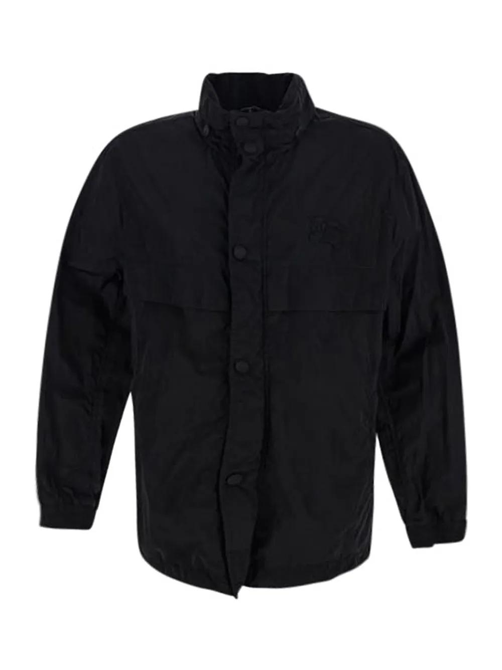 Burberry Lightweith Jacket With Ekd Applications In Black
