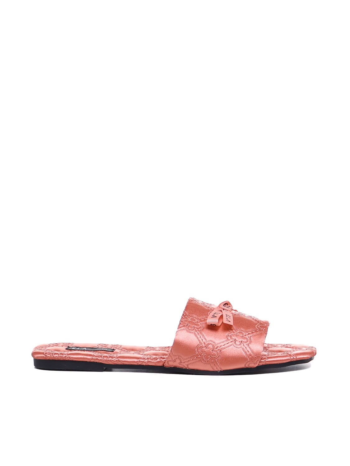 V73 Larissa Satin Slippers In Pink