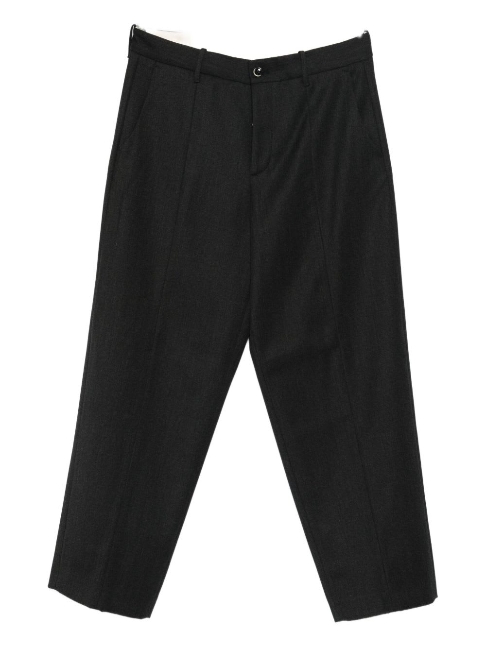 Nine In The Morning Relaxed-fit Black Trousers With Pleated Front Design In Black