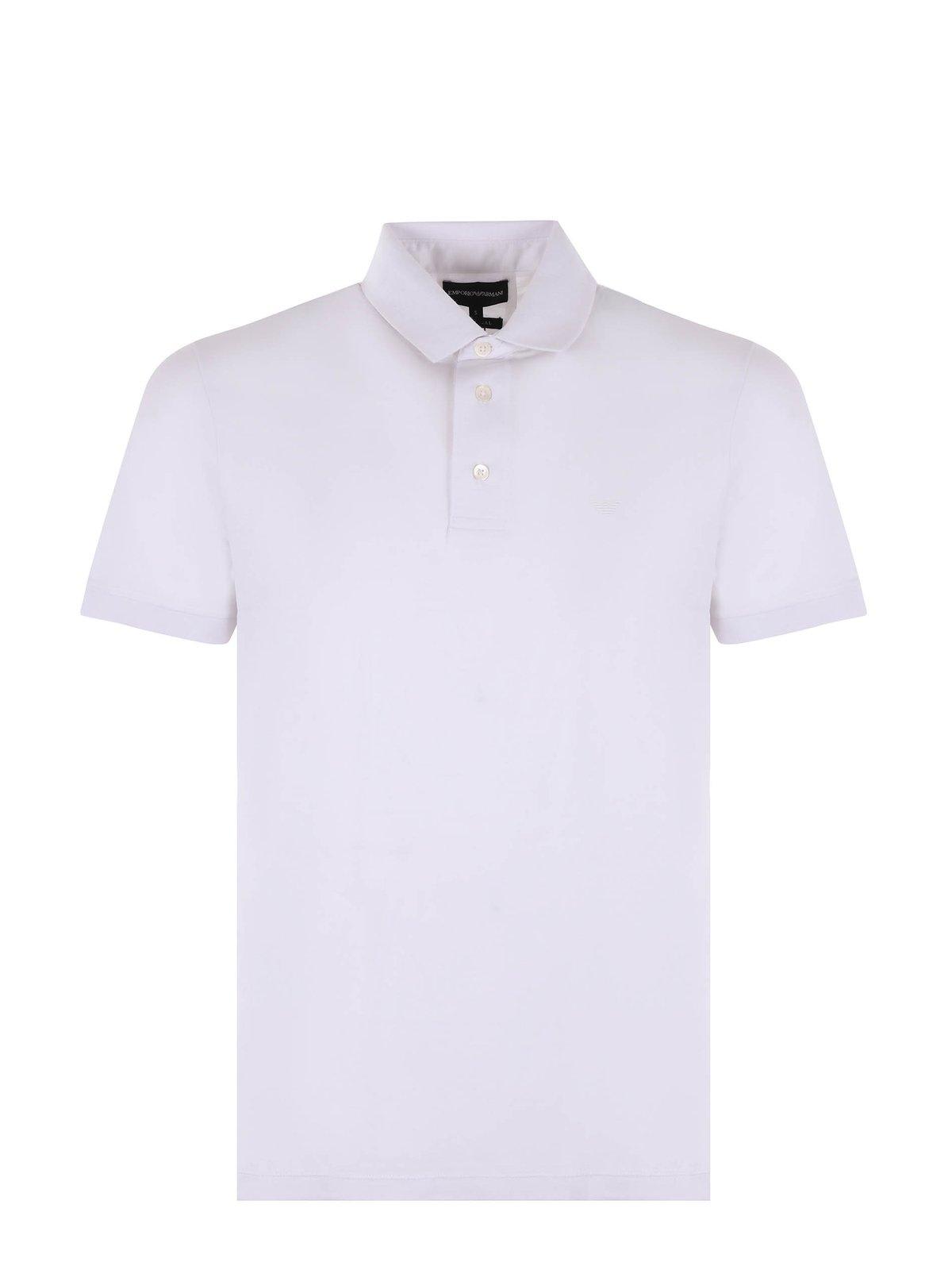 Emporio Armani Logo Printed Short Sleeved Polo Shirt