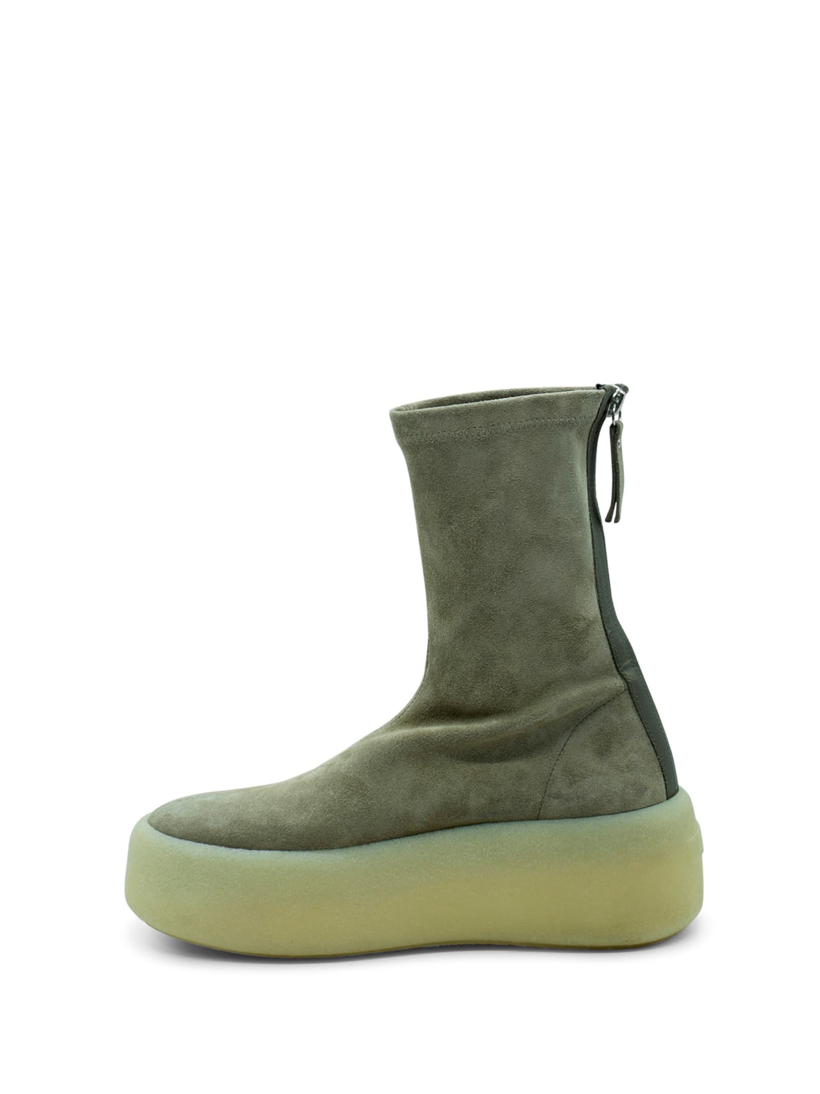 Shop Vic Matie Stretch Suede Ankle Boot In Safari