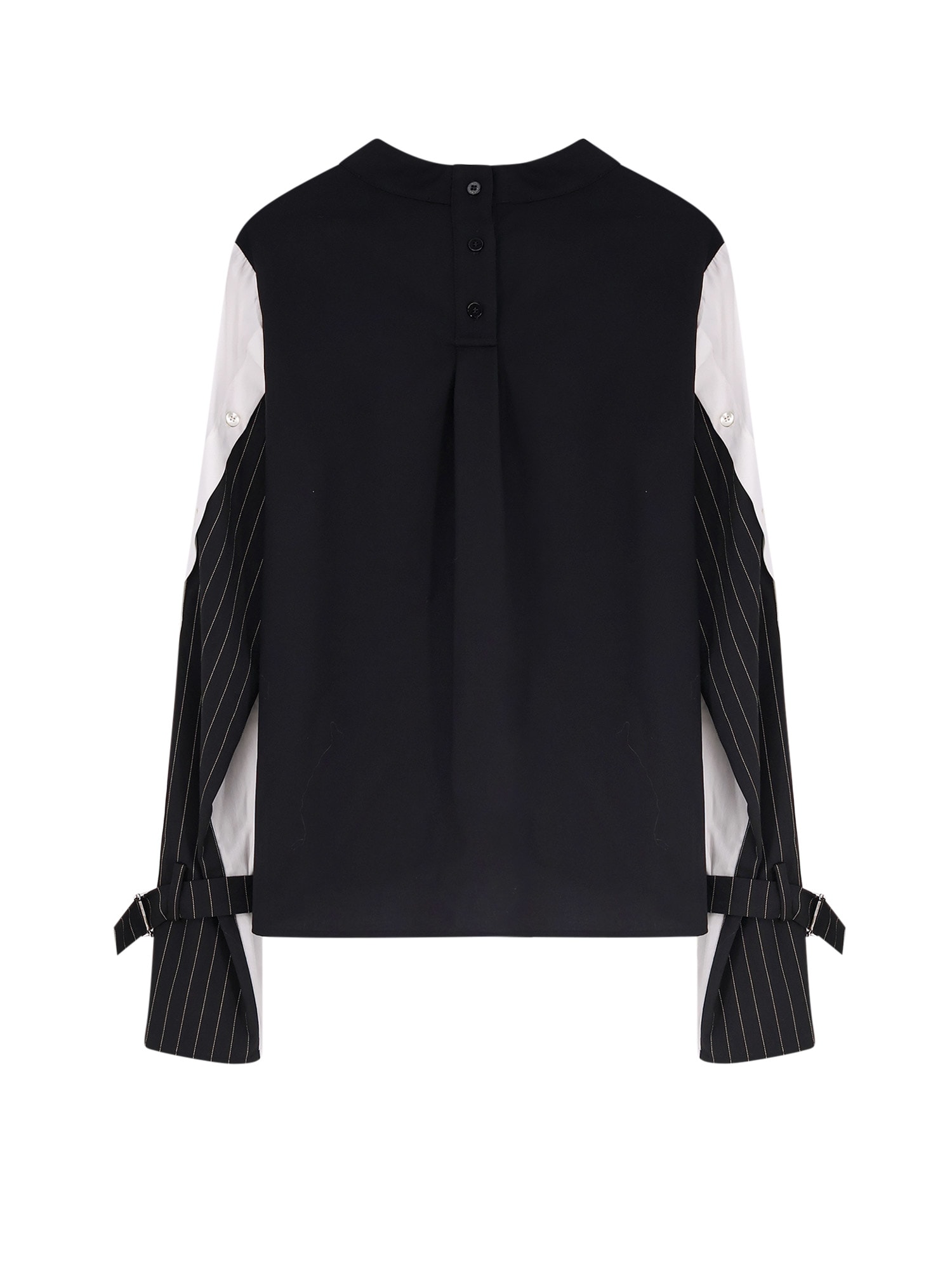 Ixos Pinstripe Buckle Shirt In Black