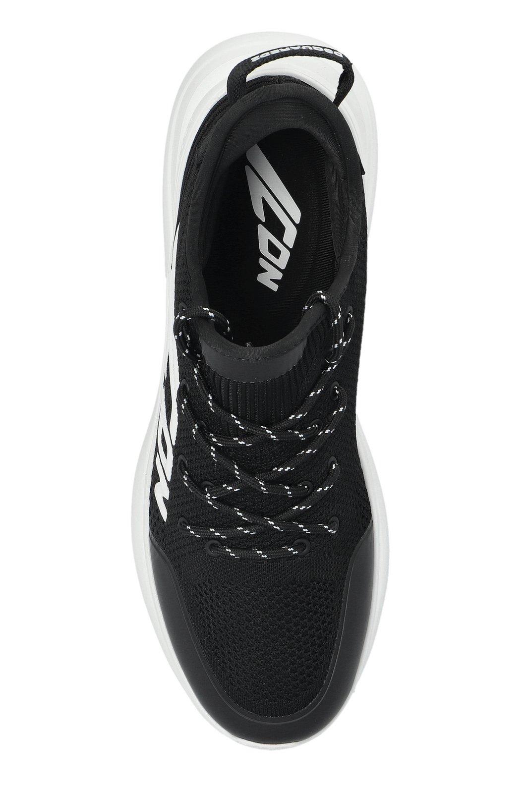 Dsquared2 Logo-embossed Lace-up Sneakers In Black