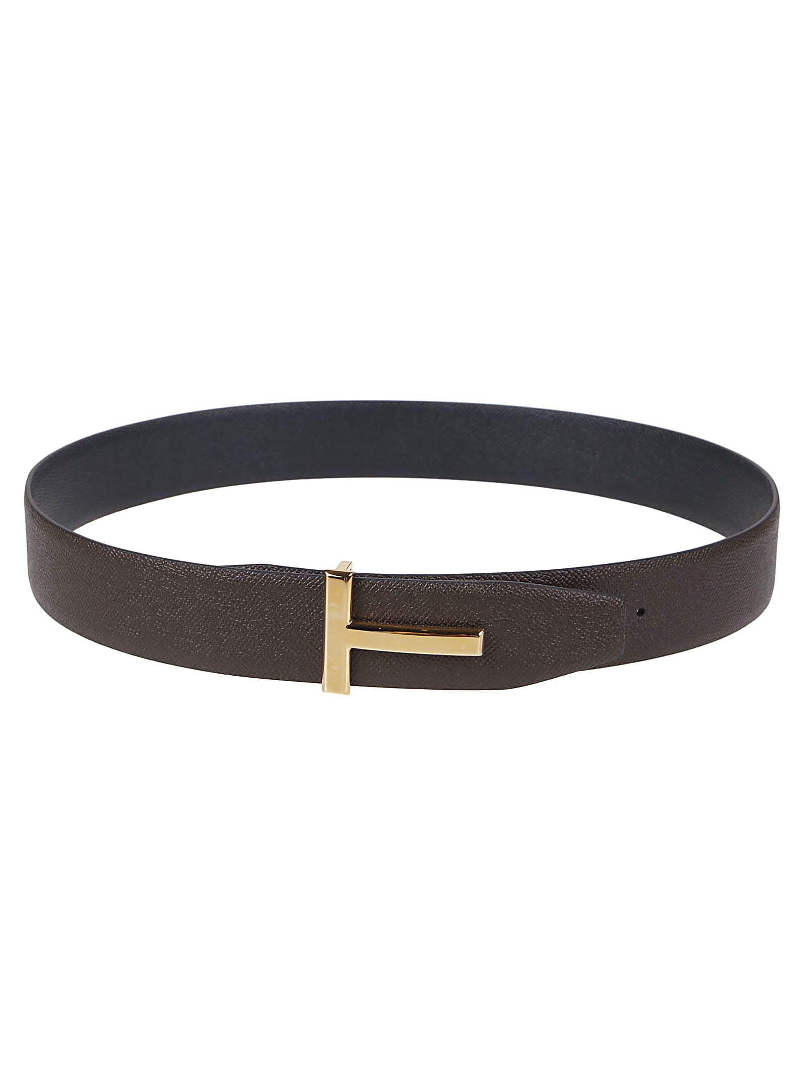 Tom Ford 3.5cm Reversible Full-Grain Leather Belt - Men - Black Belts