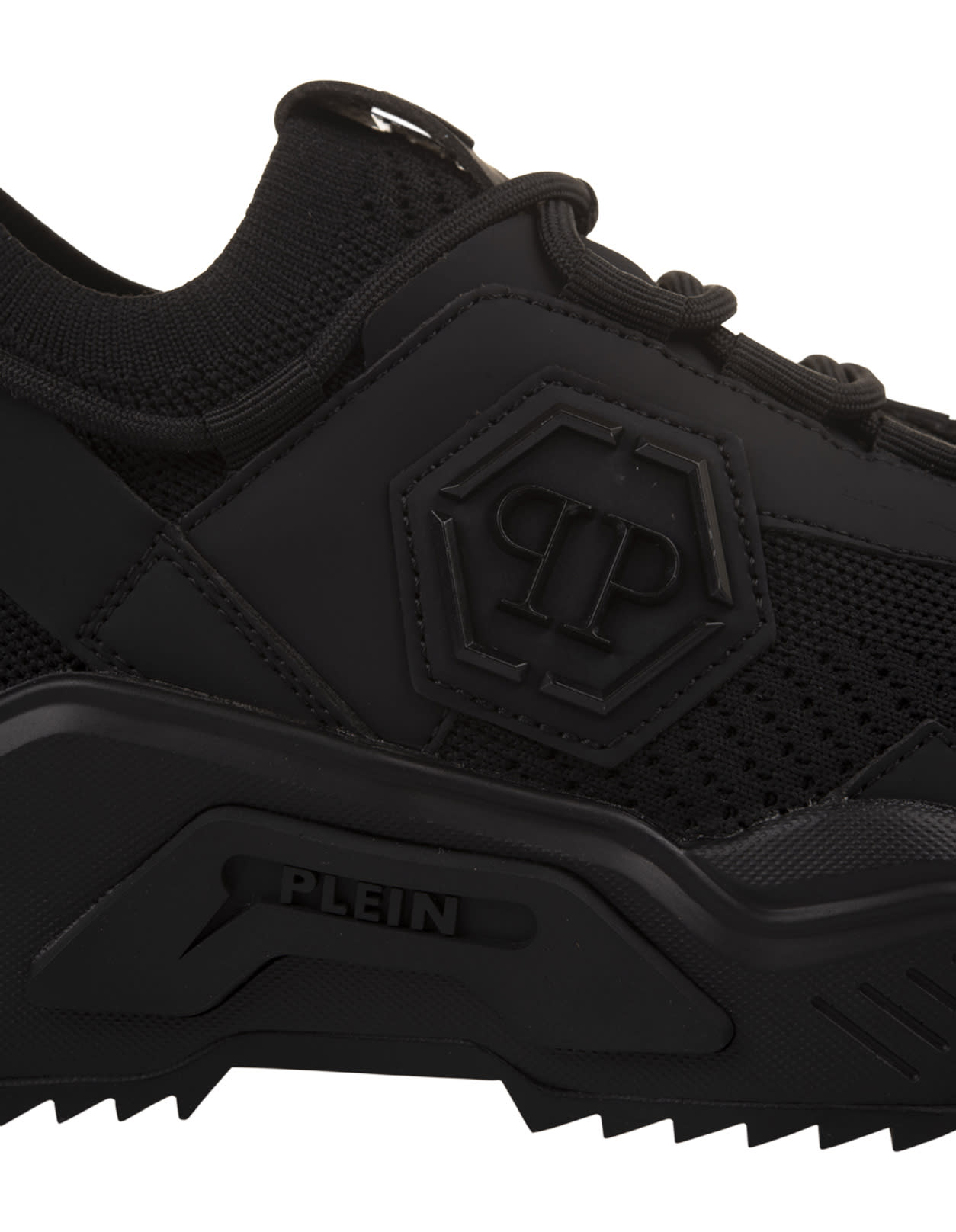 Shop Philipp Plein Black Predator Sneakers