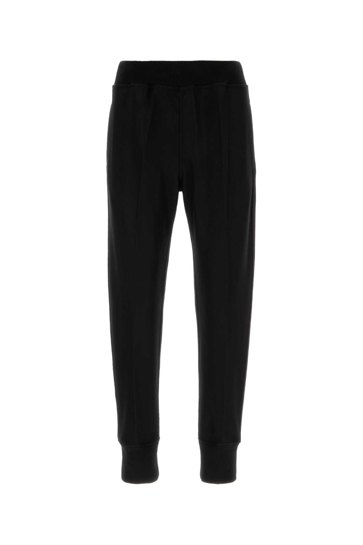Jil Sander Wool Joggers With Elastic Waistband And Ribbed Cuffs In Black