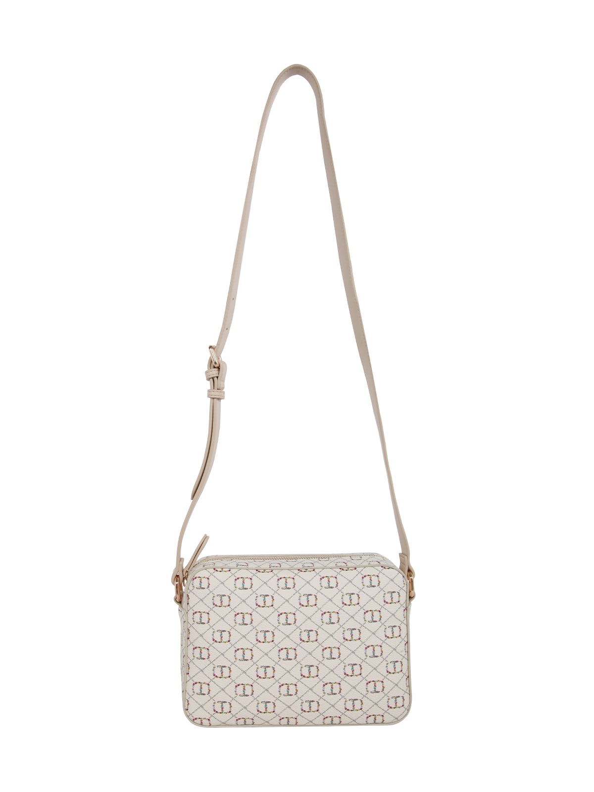 Twinset Earrings Metal In Oval Flower Ivory