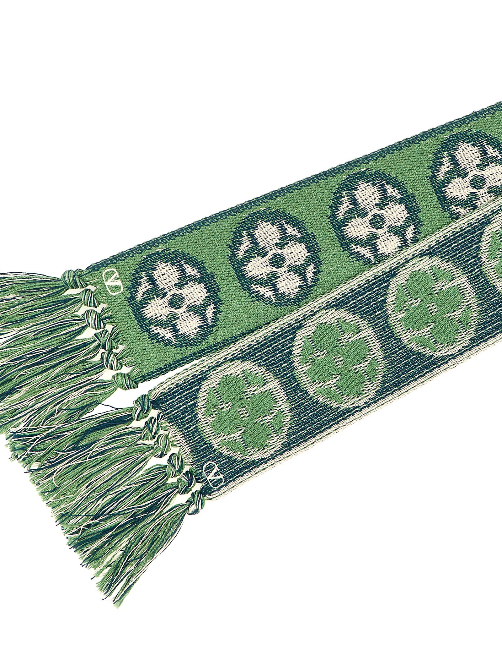 Valentino Garavani Women Embroidered Cotton Blend Antibes Scarf In Multicolor
