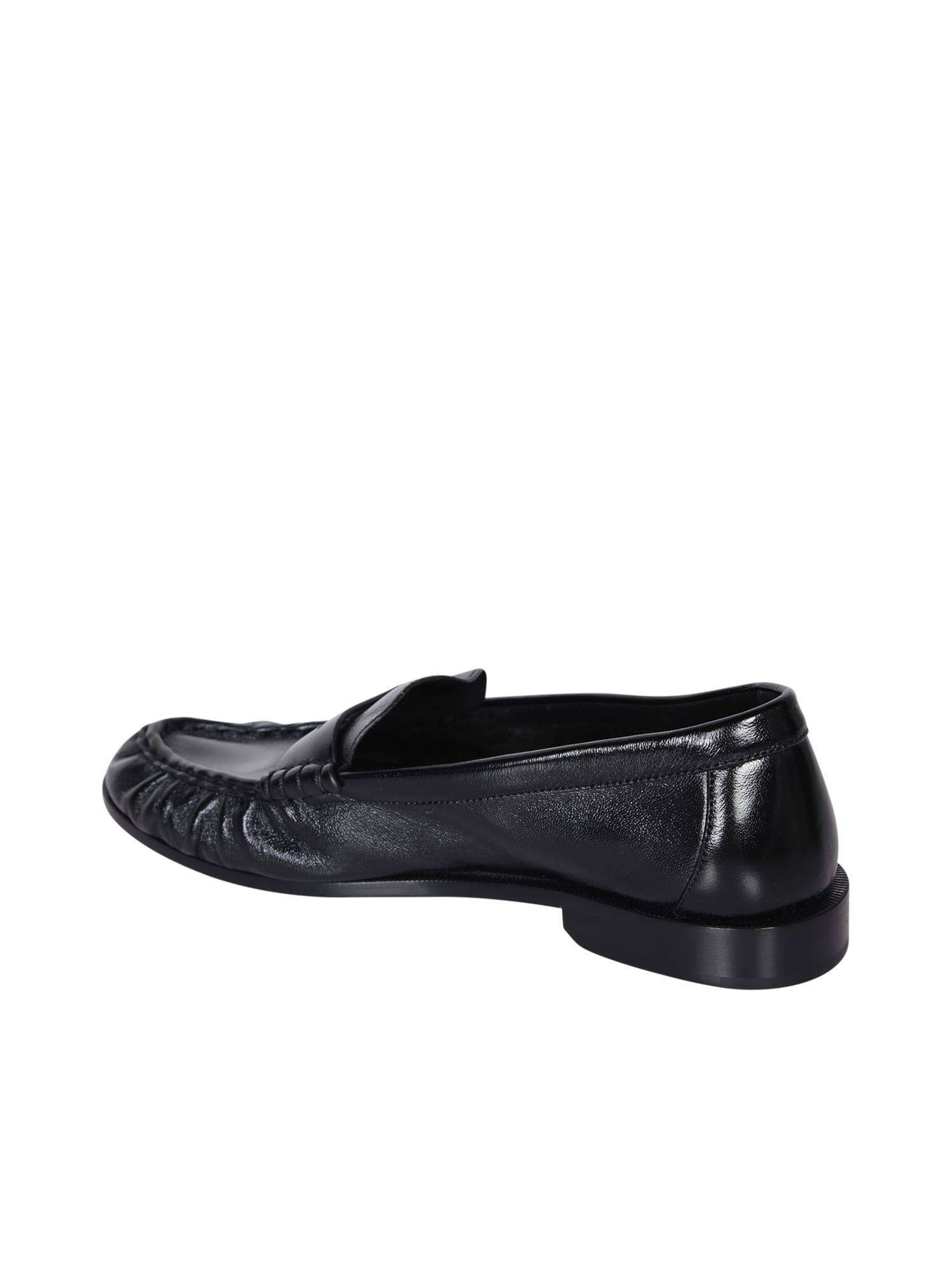 Shop Saint Laurent Le Loafer Penny Black