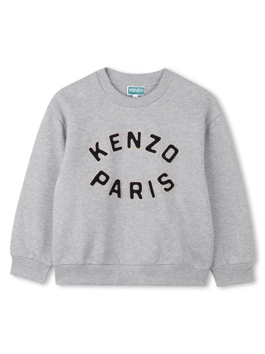 Kenzo Logo-print Tracksuit Set In Gray