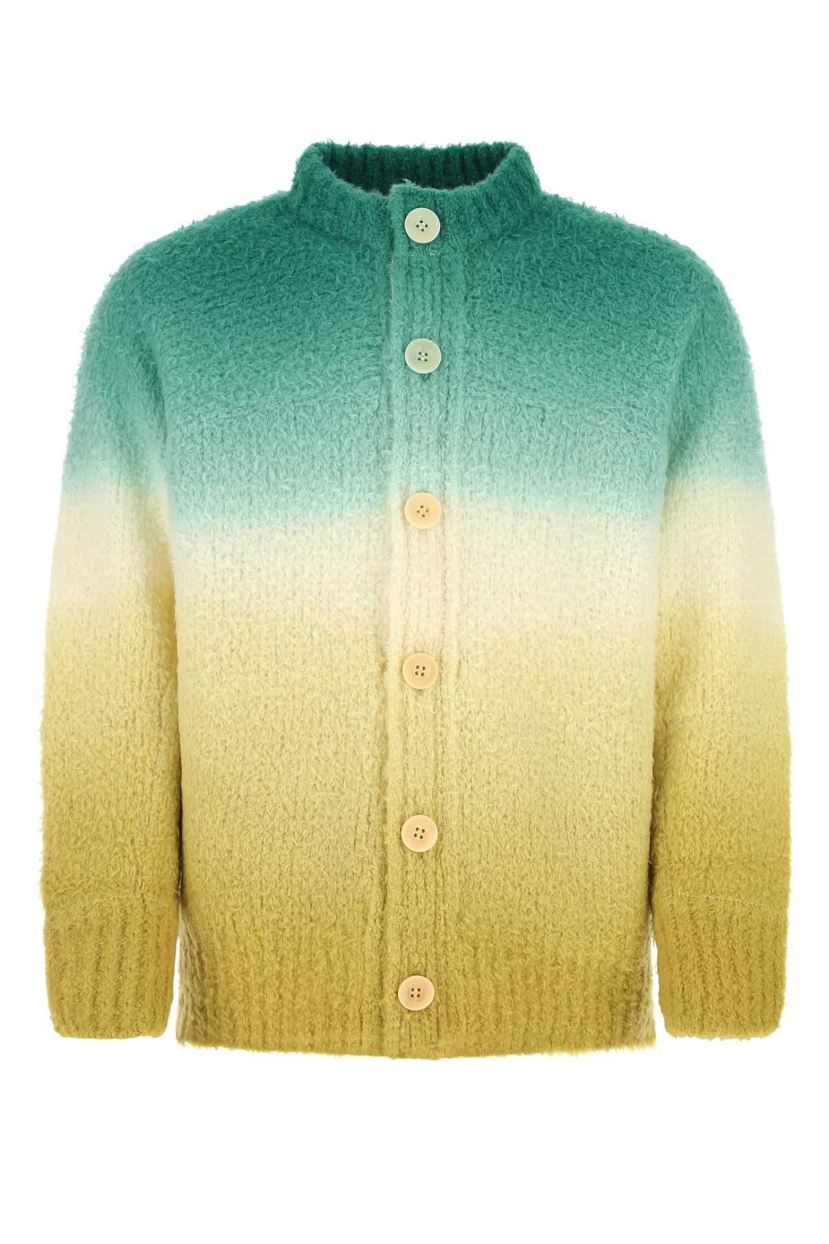 Shop Sacai Multicolor Wool Blend Cardigan In 584