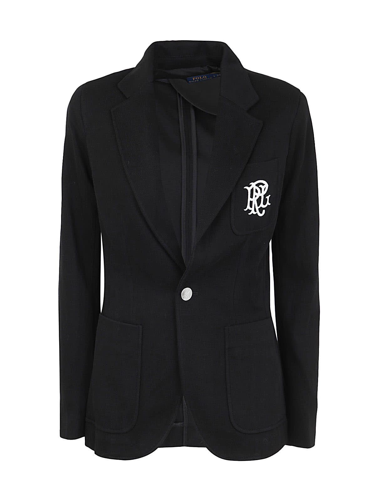 Polo Ralph Lauren One Button Active Blazer In Black